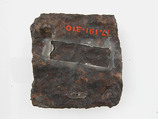 Belt Plate, Iron, silver inlay, Frankish