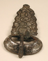 Belt Buckle, Iron, silver and copper alloy inlay, Frankish or Burgundian