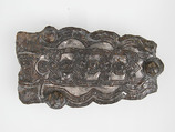 Belt Plate, Iron, silver, Frankish