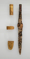 Mount from a Knife Handle, Gold, iron blade, Frankish