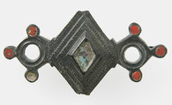 Openwork Brooch, Champlevé enamel, copper alloy, Roman