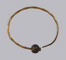 Earring, Gold, granulation, filigree wire, Frankish
