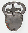 Belt Buckle, Silver-gilt, niello, Late Roman