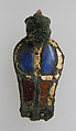 Serpent or "Uraeus", Copper alloy, gilding, glass, European