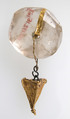 Pendant, Gold, rock crystal, Ostrogothic