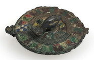 Disk Brooch, Champlevé enamel, copper alloy, Roman