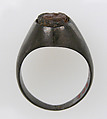 Finger Ring, Silver, carnelian (?) intaglio, European