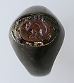Finger Ring, Silver, carnelian (?) intaglio, European