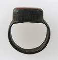 Finger Ring, Silver, carnelian, Frankish