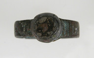 Finger Ring, Silvered Bronze, Frankish