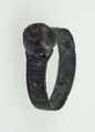 Finger Ring, Silvered Bronze, Frankish