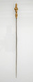 Hairpin with Decorated Gold Bead Finial, Silver with gold head, Frankish