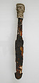 Dagger, Iron, copper alloy, silver, Late Roman