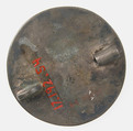 Disk Brooch, Silver, coated with gold, wire, glass, paste, Frankish