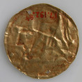Bracteate with Human Head, Gold, Roman