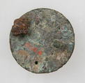 Disk Brooch, Copper alloy, glass paste, Frankish