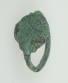Signet Ring, Copper alloy, Frankish