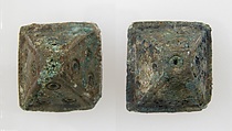 Pyramidal Hollow Boss, Copper alloy, Frankish