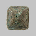 Pyramidal Hollow Boss, Copper alloy, Frankish