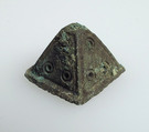Pyramidal Hollow Boss, Copper alloy, Frankish