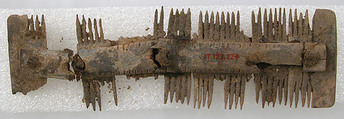 Double-Sided Comb, Bone, iron pins, Frankish
