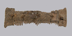 Double-Sided Comb, Bone, iron pins, Frankish
