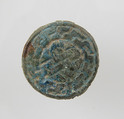 Small Circular Stud, Copper alloy, Frankish