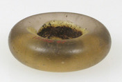 Bead, Glass with yellow interior, Frankish