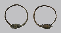 Earring, Copper alloy, Frankish