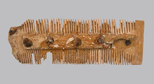 Double-Sided Comb, Bone, iron pins, Frankish