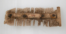 Double-Sided Comb, Bone, iron pins, Frankish