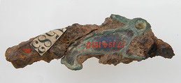 Pin, Champlevé enamel, copper alloy, Roman