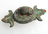 Brooch, Champlevé enamel, bronze, Roman