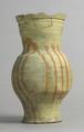 Jar, Earthenware with slip decoration, French