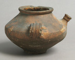 Jug, Earthenware with slip decoration, French