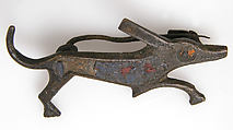 Brooch in the Form of a Dog, Champlevé enamel, bronze, Roman
