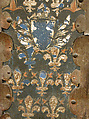 Cassone with Fleur-de-Lis Pattern, Wood, raised gesso, iron mounts, Italian