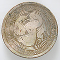 Bowl with Three Animals, Engraved cut-slipware, Byzantine