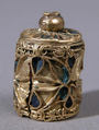Reliquary Finial, Cloisonné enamel, gold, Byzantine