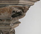 Corbel, Limestone, with traces of polychromy and gilding, French