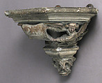 Corbel, Limestone, with traces of polychromy and gilding, French