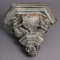 Corbel, Limestone, with traces of polychromy and gilding, French