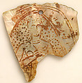 Plaque, Mother-of-pearl, polychromy, Coptic