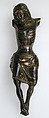 Crucified Christ, Copper alloy, gilt, silvered, Spanish