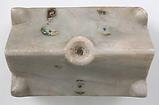 Reliquary Casket, Marble with traces of paint in modern incised decoration, Byzantine