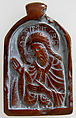 Two-Sided Pendant with the Virgin and Christ Child and John the Forerunner, Serpentine, Byzantine