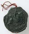 Seal Impression of Louis, Marquis of Salcuces (1433-1504), Green wax, Netherlandish or South Netherlandish