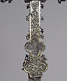 Processional Cross, Silver-gilt, with traces of enamel on walnut core, Spanish
