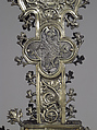 Processional Cross, Silver-gilt, with traces of enamel on walnut core, Spanish