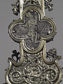 Processional Cross, Silver-gilt, with traces of enamel on walnut core, Spanish